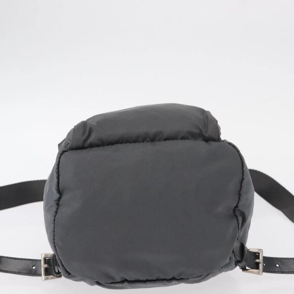 PRADA Backpack Nylon Gray Silve main image 10